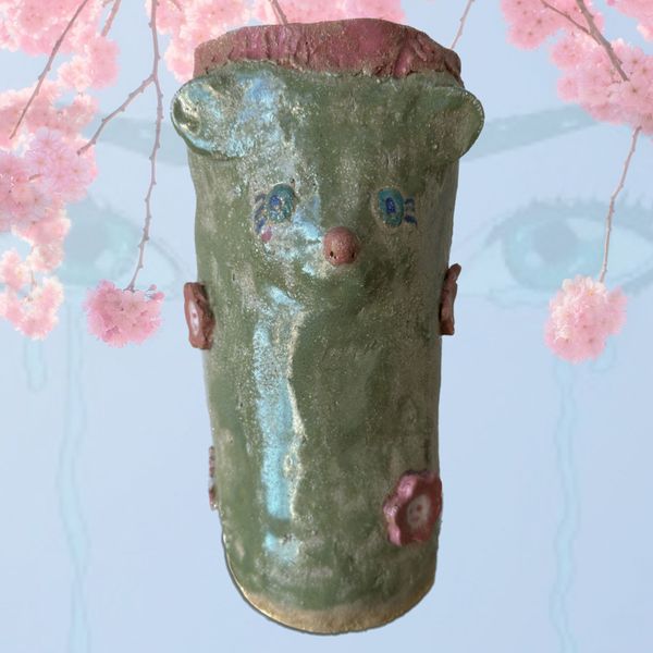 Hiroshima Sakura Bear Vase